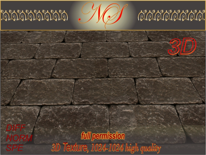 N_s 3d texture stone wall SW_004