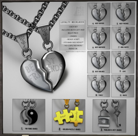 10. :BAMSE: Loyalty Necklaces - FAMILY