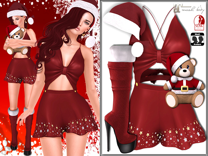 [hh] PROMO! Belle XMAS Romper Outfit