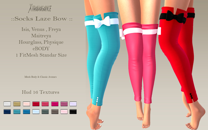 ::XT:: - Socks Laze Bow
