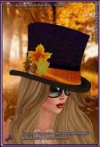 ~LP~ Hat Autumn Days Top Hat  [BOXED] unisex