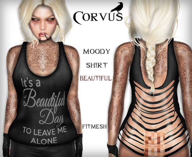 Corvus : Moody Beautiful Fitmesh Shirt