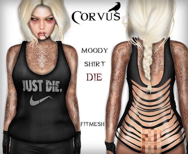 Corvus : Moody Die Fitmesh Shirt
