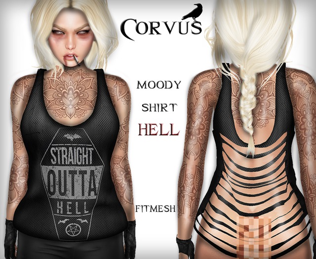 Corvus : Moody Hell Fitmesh Shirt