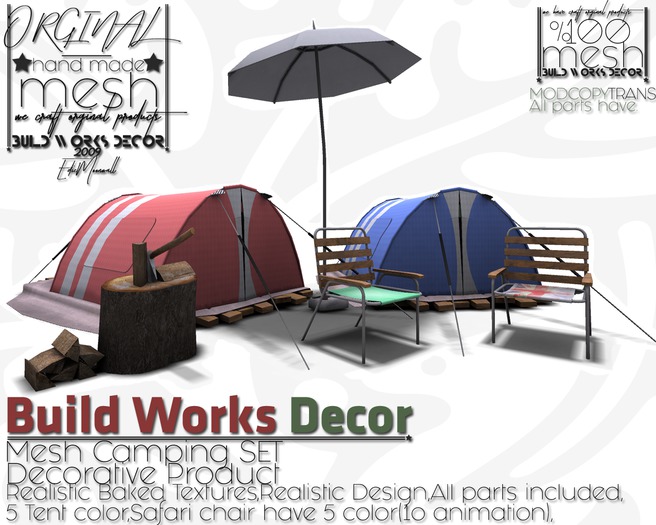 Build Works : Camping SET / Boxed