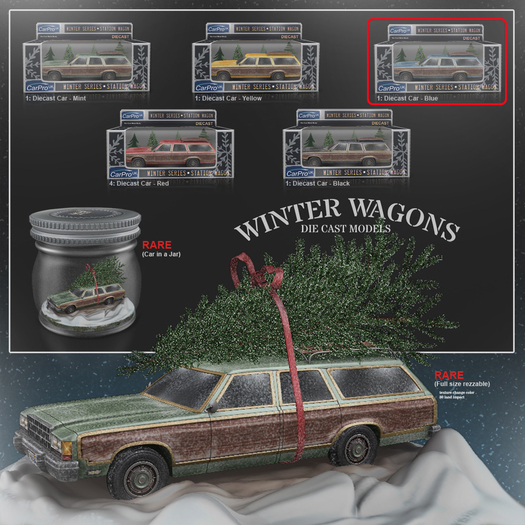 [Con.] Winter Wagons - Die Cast Car - Blue