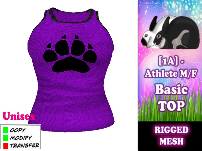 [1A] - Athlete M/F Basic Top Purple