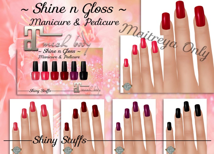 ~Shiny Stuffs~ Shine n Gloss Maitreya Nails