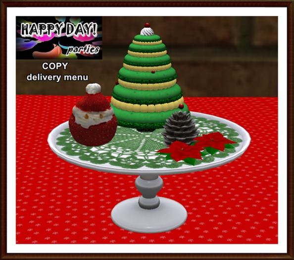 Christmas - MacaronSantaStrawberry Tray