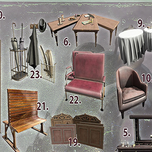 6 -DRD- AE -- Train Car Low Table Set