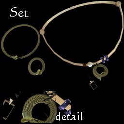 A touch of Mhaijik  Gold Screwed Mens jewelry set