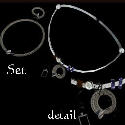 A touch of Mhaijik  Screwed Mens jewelry set