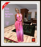pink sexy  backless dress*