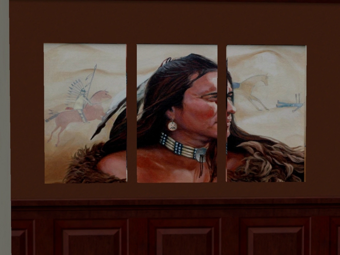 ~ECC~ 3 Panel Indian Warrior