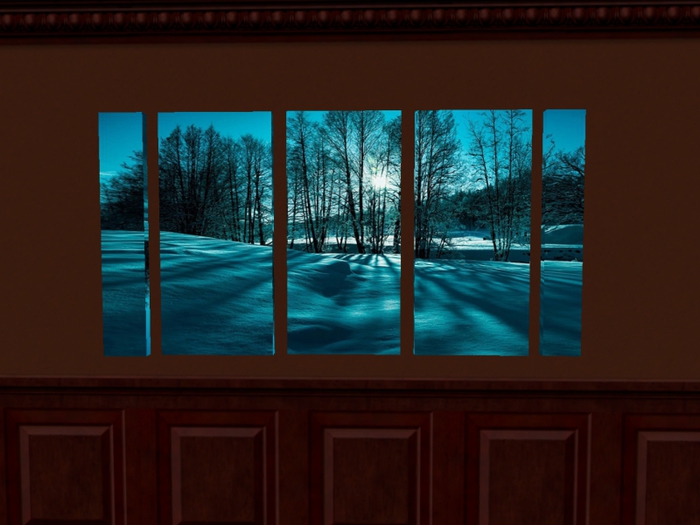 5~ECC~ 5 Panel Canvas  Winter Trees