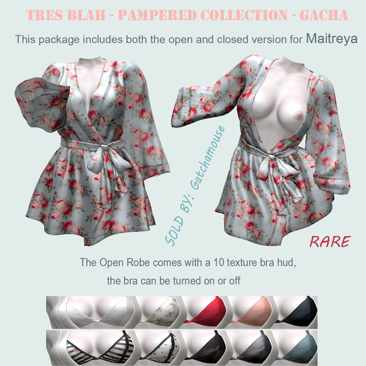 tres blah - Robe Open & Closed (Maitreya only) - ROSEY  RARE