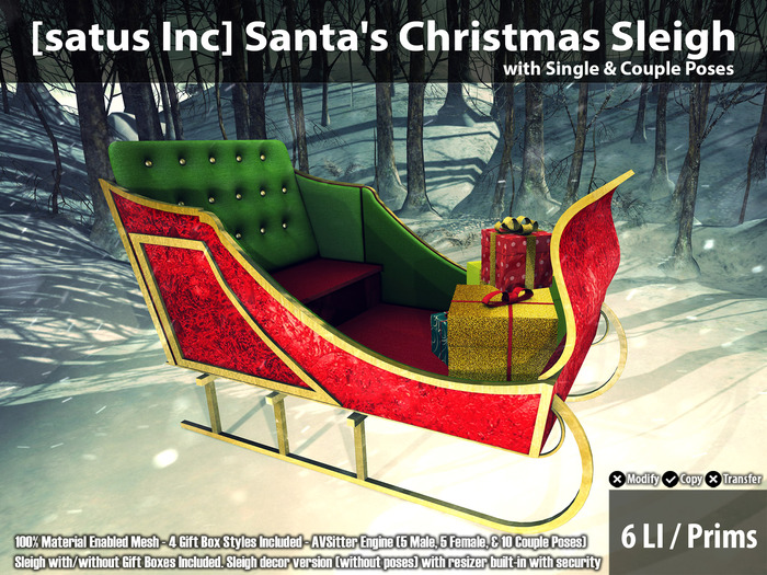 [satus Inc] Santa's Christmas Sleigh