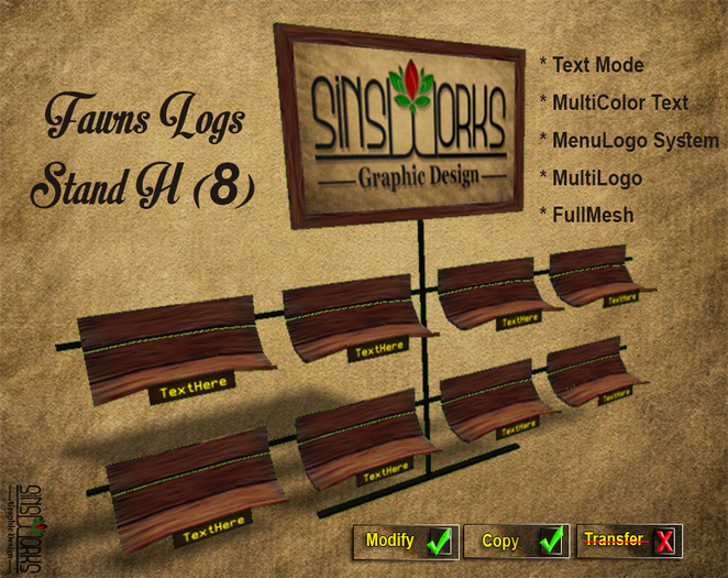 (S.W) Fawns Logs Stand H (8) V1.2