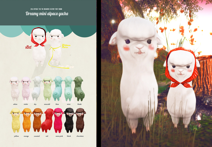 /// offbeat // dreamy mini alpaca red