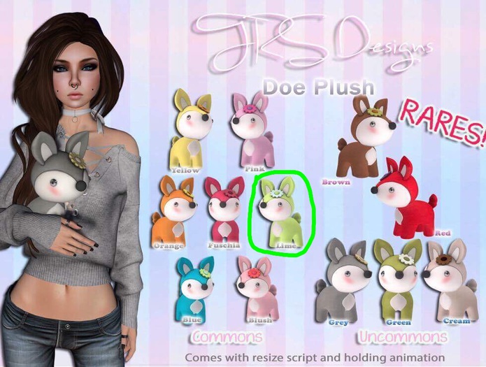 Doe Plush Common Lime