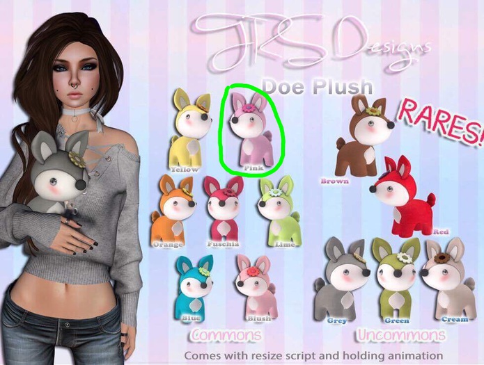 Doe Plush Common Pink