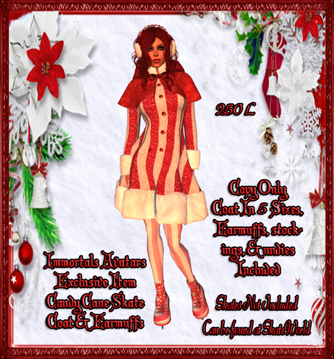 IMMORTALS AVATARS CANDY CANE SKATING COAT