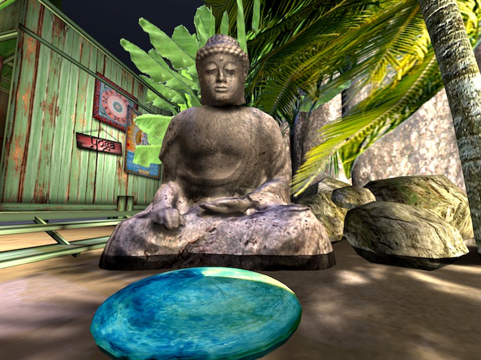 Deja's Meditation Cushion - ocean