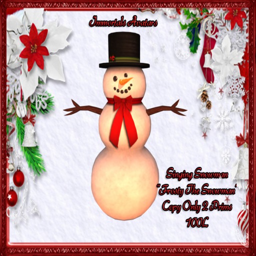 IMMORTALS SINGING SNOWMAN