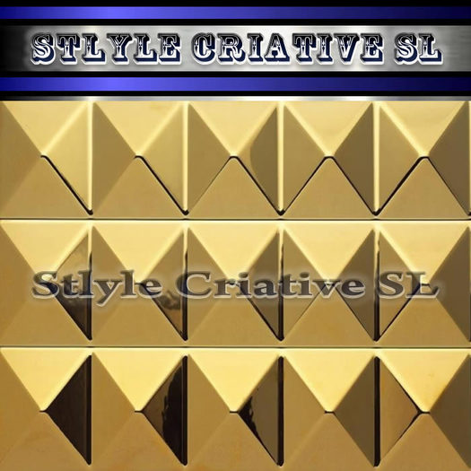 Texture wall metal Gold 3D