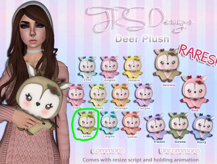 Deer Plush Common Lime