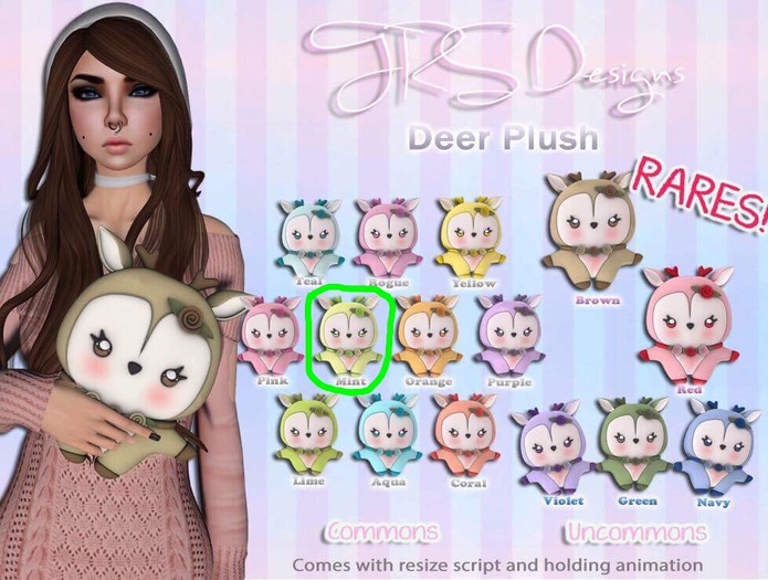 Deer Plush Common Mint