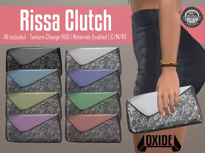 OXIDE Rissa Clutch - 8 Textures with Texture Change HUD + Materials Enabled