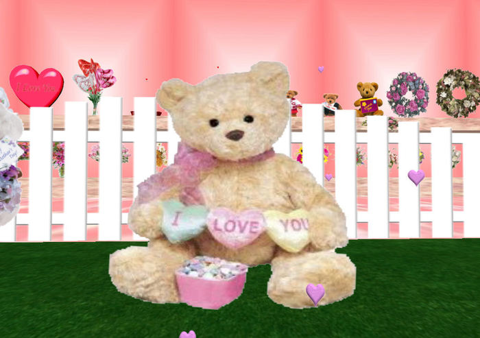 Teddy Bear ILY Hearts