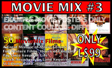 MovieMix #3 - 50 Full Feature Film Movies - Best Movie DVDs