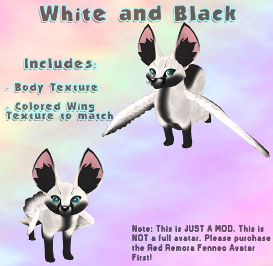 [WP]Red Remora White and Black Fennec Texture Pack