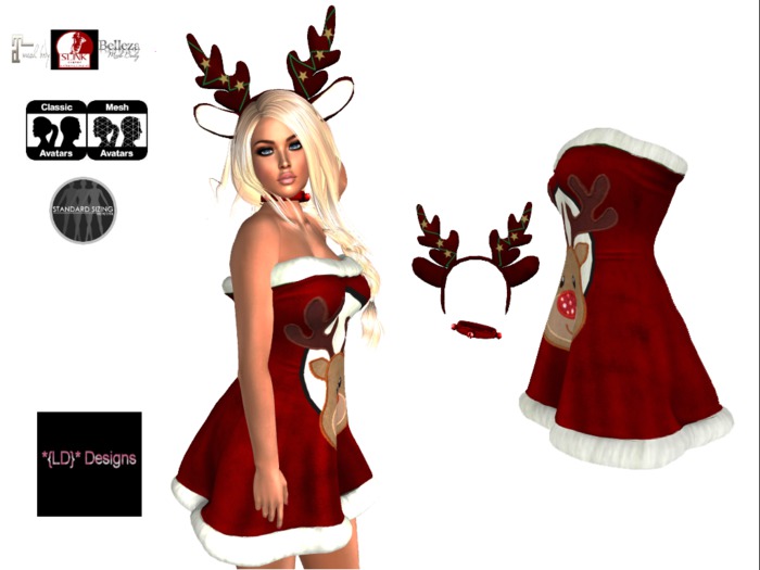 *{LD}* Santa's Cutie - Red Rudolf