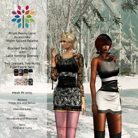 Prism Penny Lane Mini Dress by Journey - Fabric Hud - Warm Spiced Palette