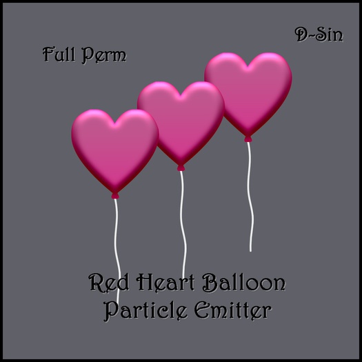 D-Sin Pink Balloon Particle Emitter