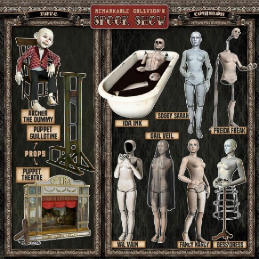 RO - Spook Show - Puppet Guillotine - Container RARE