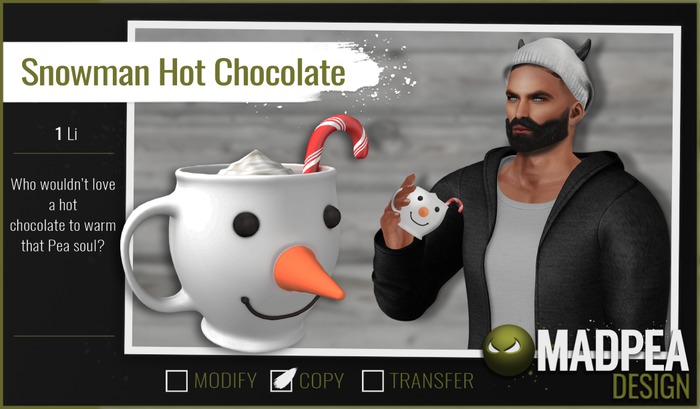 MadPea Snowman Hot Chocolate Boxed
