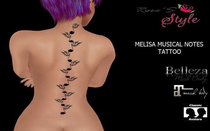 ROSE STYLE MELISA MUSICAL NOTE BELLEZA