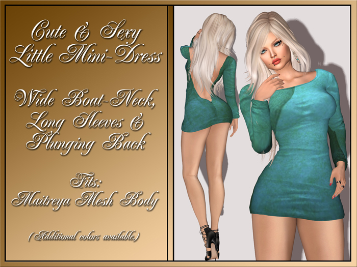 Mini-Dress - Green/Blue Mist (for MAITREYA)