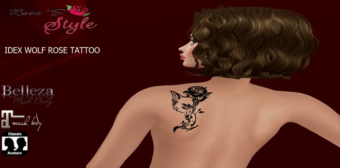 ROSE STYLE IDEX WOLF ROSE TATTOO CLASSIC