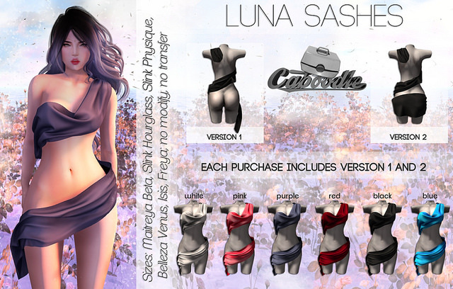 Caboodle - Luna Sash - White