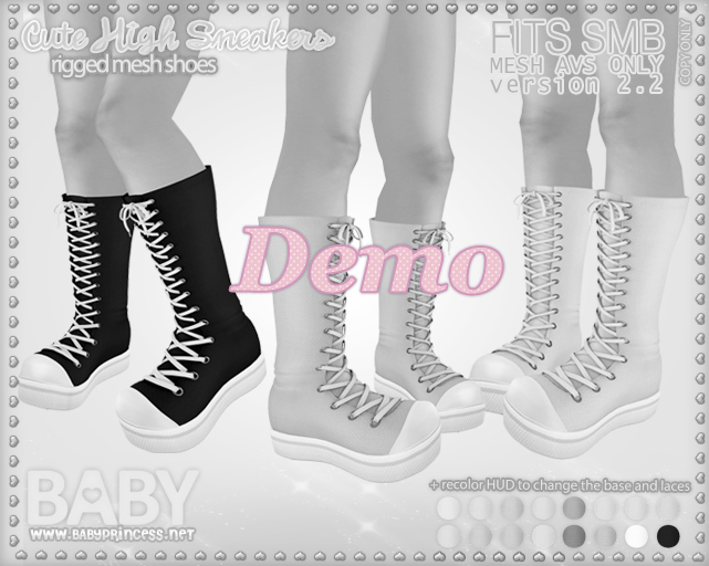 DEMO :*BABY*: SMB Cute High Sneakers