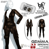 Wicca's Wardrobe - Gemma Outfit [Brown] [BOXED]