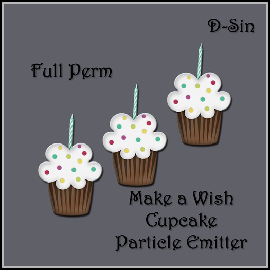 D-Sin Make a Wish Cupcake Particle Emitter