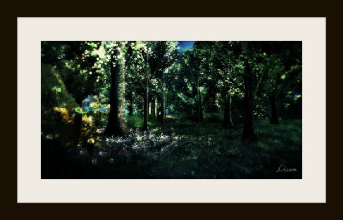 Blue Tree Art  - Dense Forest