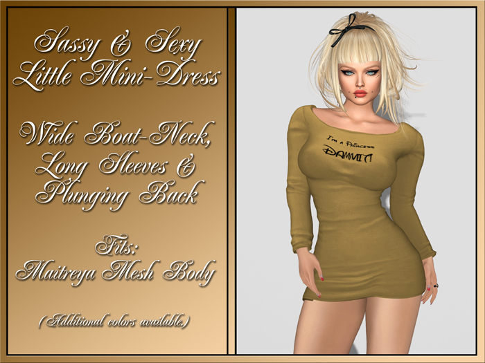 Mini-Dress - I'm a Princess (For MAITREYA)