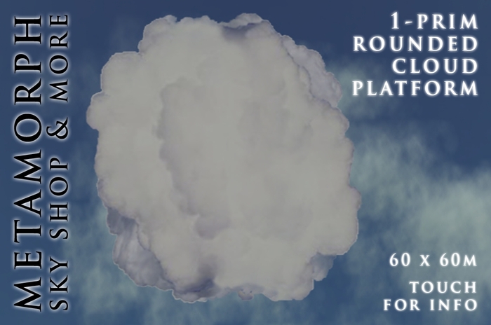 Metamorph 1-Prim Cloud Platform 60 x 60 ROUNDED